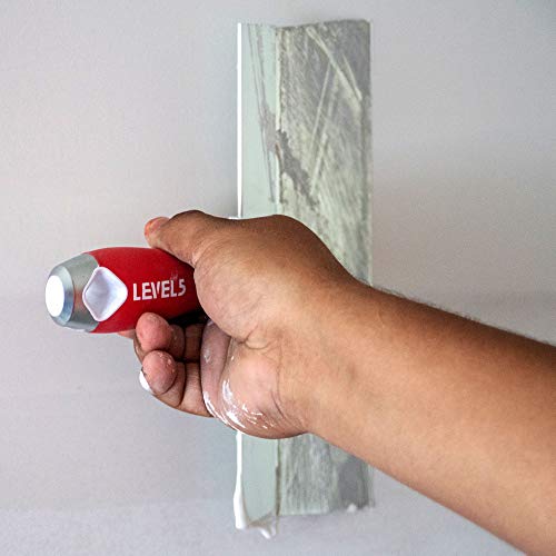 14" Soft-Grip Stainless Steel Taping Knife - Level5 | Pro-Grade | Metal Hammer End | 5-138 #TOP5