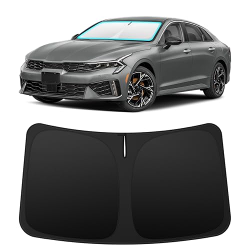 Image of INSAUTO Custom Fit Windshield Sun Shade for Kia K5 2021-2026 | Foldable Front Window Sunshade Car Accessories, UV & Heat Reflector, Keeps Interior Cool, Includes Storage Bag