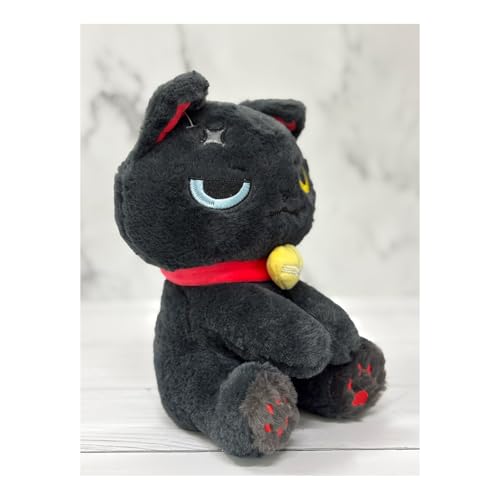 Image of ADORA Hooded Teddy Bear Soft Toy - Kawaii Plushie for Kids, Cute & Huggable Baby Plush Toy, Lovable Gift for Boys & Girls, Ideal for Birthdays & Special Occasions (Cat Black)