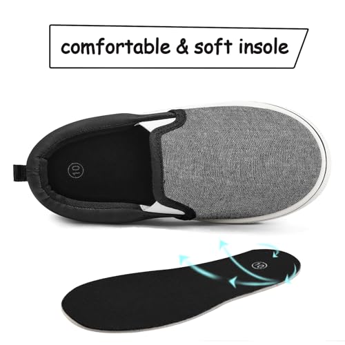 Image of K KomForme Toddler Sneakers for Girls Boys Slip On Canvas Walking Shoes | Lightweight, Comfortable