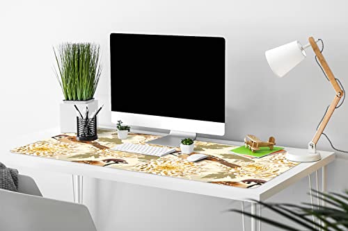 Sous-main bureau de protection vinyle lavable antidérapant 90x45cm