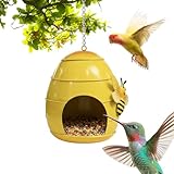 Vogelfutterspender für den Außenbereich | Wasserdichtes Metallhaus...