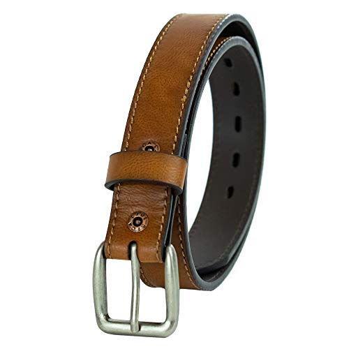 Levi's Big Boy's Jean Belt with Harness Buckle , tan/black, Medium