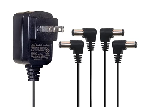 UL DC 4.5V 800mA Adapter with 4 Output Jacks for Christmas Village Displays - Not Compatible with Lemax Village