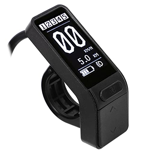 Computer, IP65 LCD Display Compatible 24V 36V 48V Speedometer and Odometer, Multifunctional Computer for BBS01 BBS02 BBSHD Mid Motor for 22.2mm