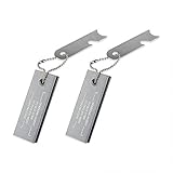 BFVV Magnesium Flint Fire Starter Survival Firesteel Blocks with Striker for Camping, Hiking and Backpacking Emergency Equipment (2 Pack)