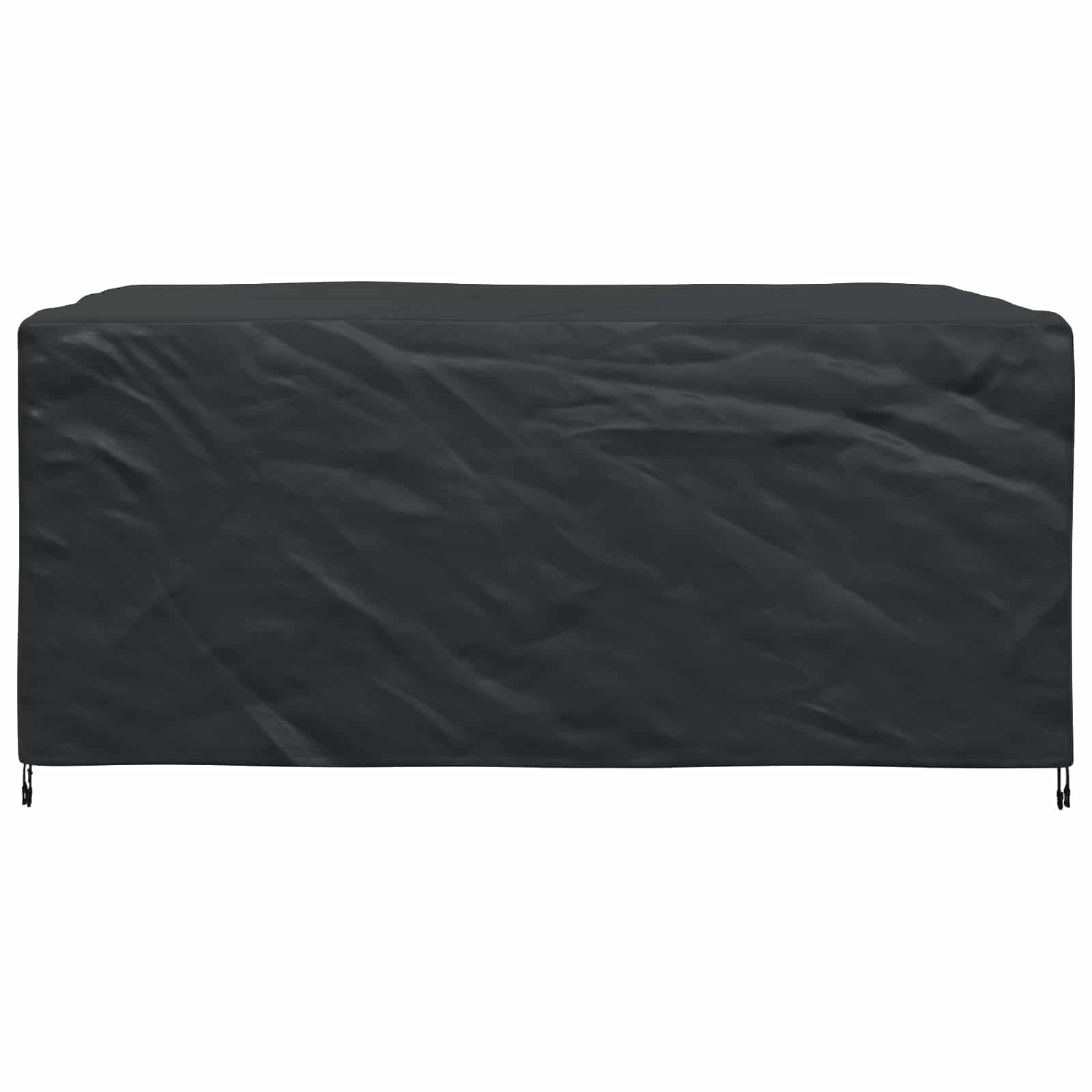 Copertura per mobili in tinta unita, nero, 240 x 180 x 100 cm, 210D, impermeabile, resistente alle intemperie, per giardino, terrazza, balcone, esterno, gruppo lounge e divano