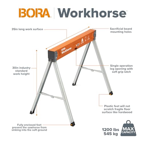 BORA Workhorse Saw Horses 2 Pack