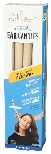 Bougies auriculaires de relaxation Wally's Natural sans parfum Luxury Collection x12