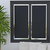 ロールスクリーン 車用サンシェード 吸盤式ロールスクリーン ブラック遮光ロールスクリーン プライバシー保護 収納式ポータブルカーテン 紫外線カット 防水 取り付け簡単 断熱 遮音 車用カーテン 穴あけ不要 表裏同色 部屋/寝室などに適したシーン (50x125cm,ブラック) [並行輸入品]