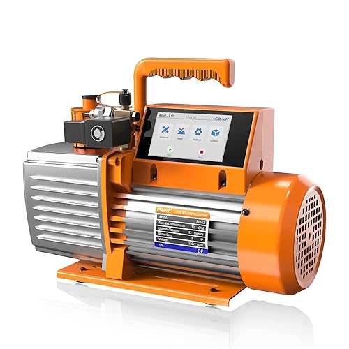 Image of Elitech 12 CFM Vacuum Pump 2 Stage Intelligent HVAC Vacuum Pump App Control, SVP-12