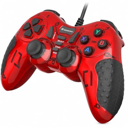 Genesis Manette de jeu Mangan 200 avec câble USB et 15 touches