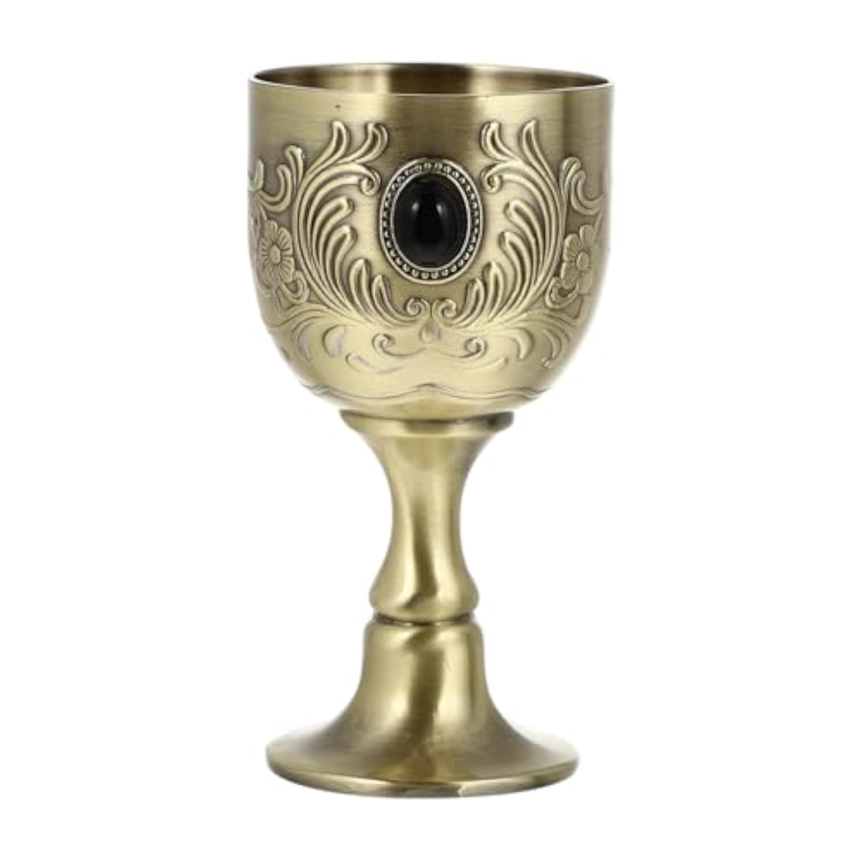 Artibetter Copa De Vino Vintage En Aleación De Zinc Mini Cáliz Dorado 3.23 Pulgadas Para Fiesta Regalo Uso Diario Hogar Cocina