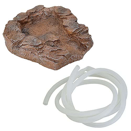 Fuente de agua en cascada de fuente de agua con aspecto de piedra natural para jardín, estanque de jardín, estanque (módulo principal – arenisca)