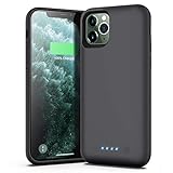 【Alta Capacidad de 6800mAh por más Tiempo】Equipado con un potente chip de batería de polímero de litio incorporado de 6800mAh. El funda cargador portatil generalmente puede cargar su teléfono 2-3 veces. 4 luces LED indican cuánta energía tiene (25% - 50% - 75% - 100%). El interruptor de encendido le permite encender / apagar la carcasa de la batería.