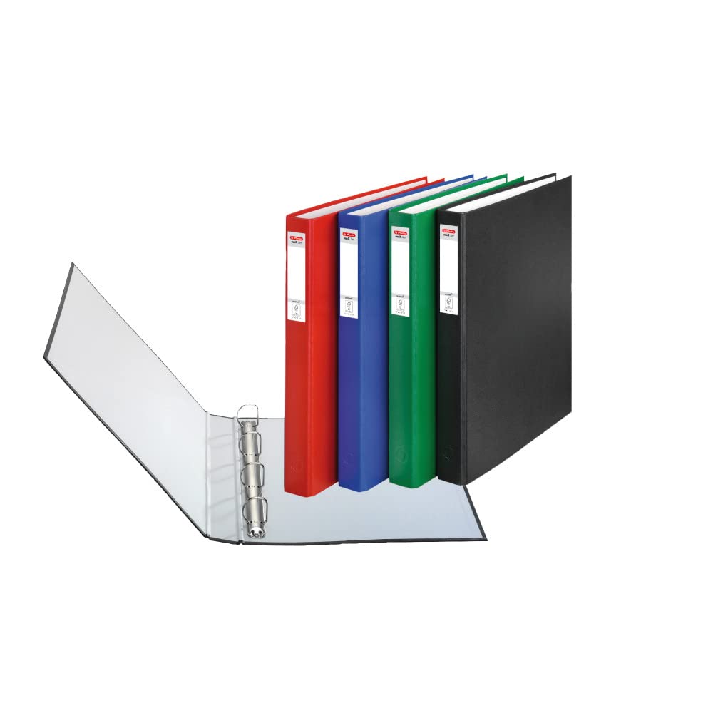 Herlitz 5304043 Ringbuch MaX.file PRotect, A4, Mit 4 Ring Kombi Mechanik, 25 Mm Füllhöhe, Blau, 16 Stück