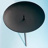 Farbe: schwarz Adventskerzenhalter Schwarz  Metall  Ø: 10 cm  Liefermenge = 6  Kerzenhalter  Adventskranz  Advent  Kerzen  Halterung
