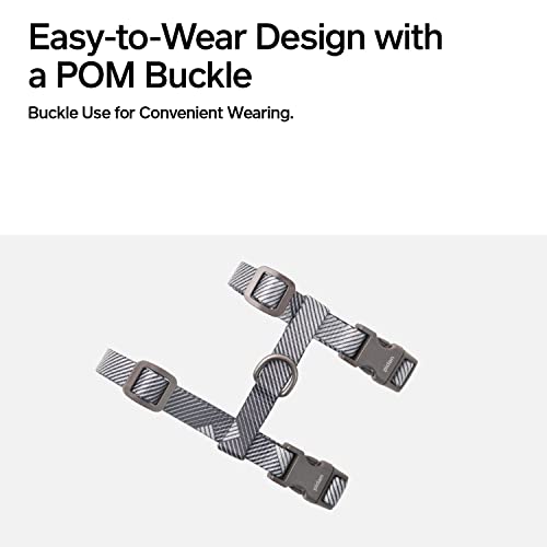 pidan-Cat-Harness-Leash-Set-Cats-Escape-Proof-Adjustable-Kitten-Harness-for-Large-Small-Cats-Lightweight-Soft-Walking-Travel-Petsafe-Harness-GreyNeck-Girth-78-122-Chest-Girth-102-169