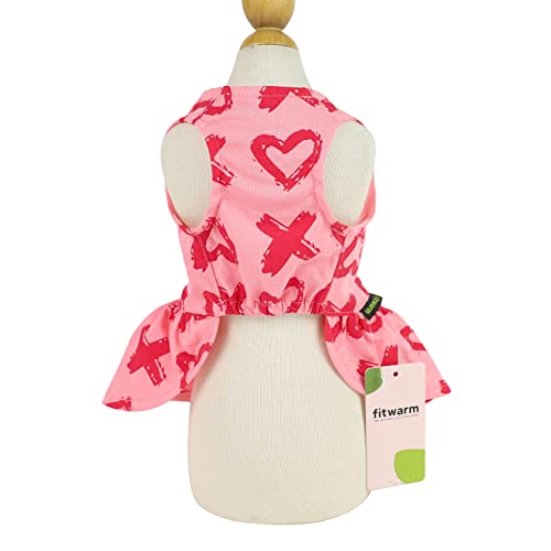 Fitwarm Mothers Day 100% Cotton Dog Dress XOXO Pet Clothes Hugs and Kiss Girl Puppy Clothes Doggie Outfits Romantic Cat… - Image 3