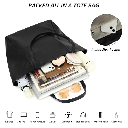 Image of TANTOMI Tote Purse for Women Large Shoulder Bag for Work Travel Purse and Handbags Weekender Bag with Zipper