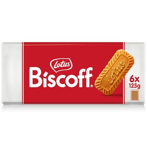 Lotus Biscoff | Galletas caramelizadas | Sin OMG y veganas | 125 g | Paquete de 6