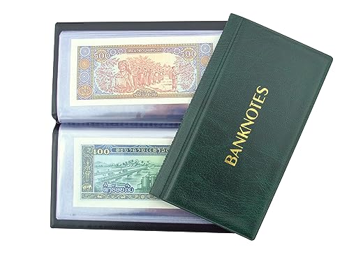 COLLECTOR Álbum Grandes Billetes. Album de Billetes con paginas (Verde). 11x19 centímetros.