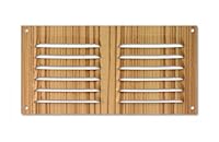 monkey ladder Gitternetz aus Aluminium, 100 x 200 mm, Elegantes Design aus hellem Holz, ideal für Belüftung und Innendekoration