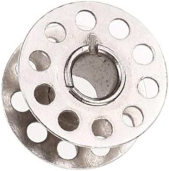 DOITOOL 10Pcs Metal Bobbins for Household Sewing Machines Durable Silver Rotary Bobbins Compatible with Singer Brother and More Essential Sewing Machine Supplies