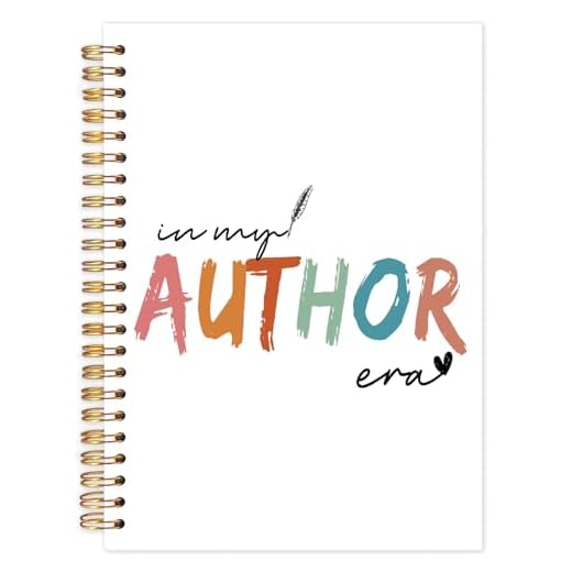 Yhtrg Author Gifts Spiral Notebooks, Writers Gifts for Authors Journal Notebook, Writer Gift for Women Men, Notebook for Writers, in My Author Era Journals for Writing, 5.5x8.3 Inch