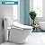 Barumi BM-5000 Electric Elongated Bidet for Toilet, Warm Seat & Air Dryer, Warm Water & Pressure, Self-Cleaning, Child Mode, Eco Mode, Night Light, Hybrid Heating, Soft Close Lid
