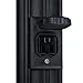 6123500 Fixture Post with Ground Convenience Outlet and Dusk to Dawn Sensor, Textured Black Finish