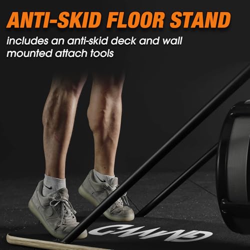Image of Ski Exercise Machine, GMWD Ski Equipment Indoor Aerobic Wind Resistance Machine, Indoor Strength Training Home Gym Equipment