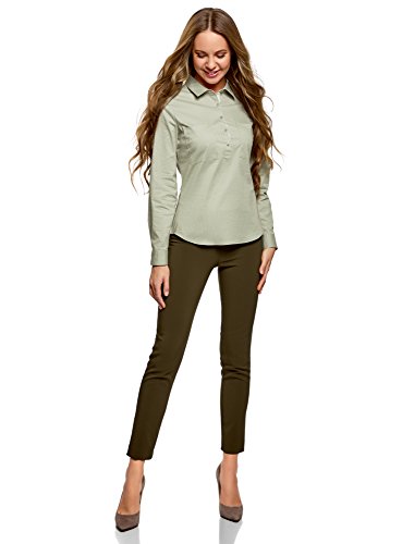 Oodji Ultra Donna Camicia Basic con Tasche sul