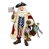 Kurt Adler 11 Inch Fabriché™ 250th Anniversary of America Musical Santa