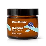 Plant Therapy Hydrating Facial Cream 2 oz Shea Butter, Fractionated Coconut Oil, Squalane, Hyaluronic Acid, Softens the Appearance of Fine Lines and Wrinkles, Luxuriously Creamy, Yet Absorbs Quickly