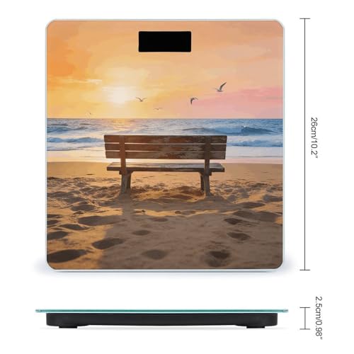 Báscula Digital de Baño Beach Bench con Sensor Preciso miniatura 2