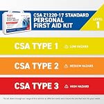 Ready First Aid - CSA Type 1 Personal First Aid Kit with Waterproof Plastic Box, Suitable For Solo Worker In A Low Risk Environment, for Emergency at Workplace, Home, Office, Travel, Car