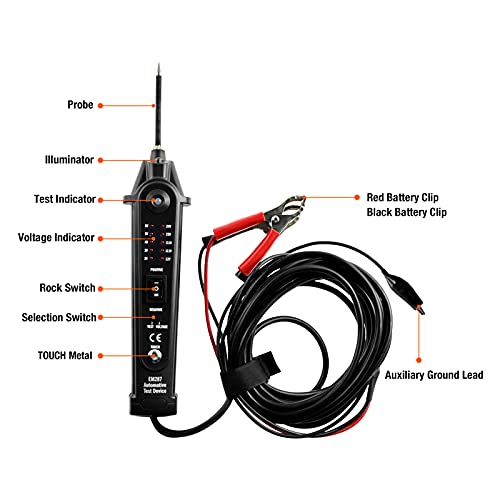 Allosun Circuit Tester 2-24V Auto Circuit Diagnostic Tool Electrical System Tester #TOP1