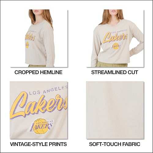 Top corto NBA para mujer camiseta oficial super suave de algodon 5