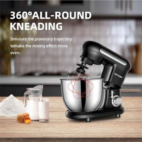 Stand Mixer, 3.5L Electric Kitchen Mixers for Baking, 6 Speeds Electric Kitchen Mixer with Dough Hook, Whisk, Beater, with Bowl, Dough Hook - Image 4