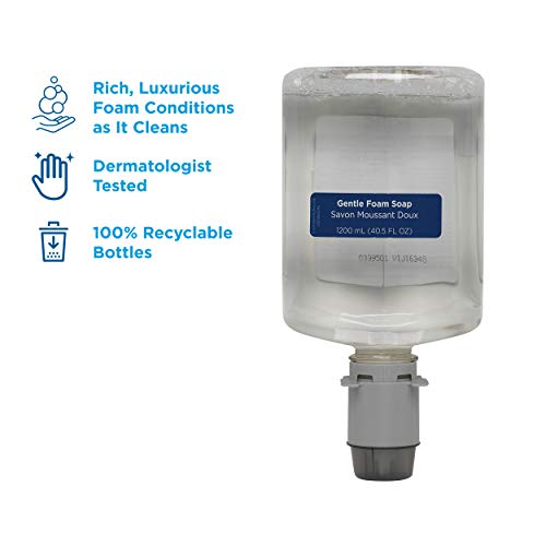 Pacific Blue Ultra Gentle Foam Hand Soap Refills For Manual Dispensers By Gp Pro (Georgia-Pacific), Dye And Fragrance Free, 43714, 1,200 Ml Per Bottle, 4 Bottles Per Case #TOP1