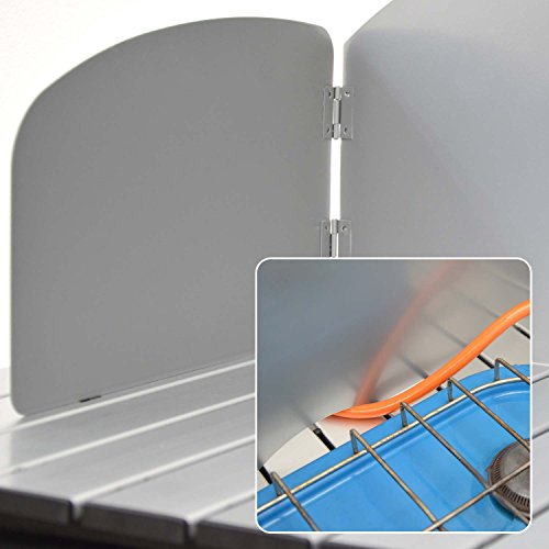 AMANKA Camping-Küche inkl Windschutz 90x48x115cm 3 Fächer Campingschrank faltbar Kocherschrank Zeltschrank Campingmöbel - Image 6