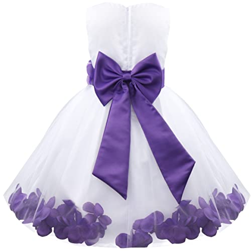 Shinsto Kids Girls Petals Bow Tutu Dress Princess Dress Wedding Bridesmaid Cocktail Party Gown2