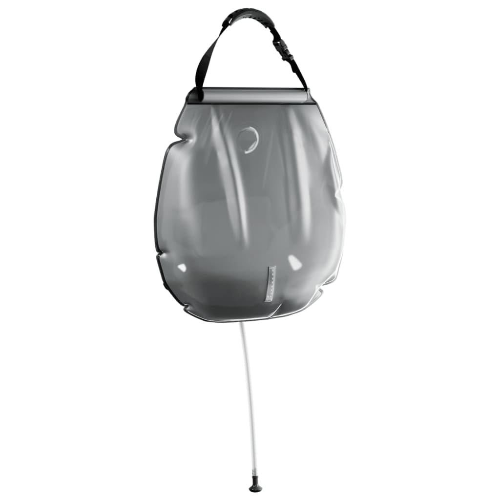 Borsa da doccia da campeggio, blu, 20 l, in PVC, serbatoio dell'acqua con tubo, soffione doccia per attività all'aperto, campeggio, escursionismo, campeggio e trekking, accessori con