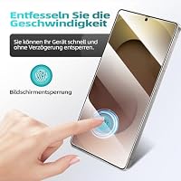 XVCGYK 3 Stück für Samsung Galaxy S25 Ultra für Panzerglas, Frei von Kratzern, 0.25mm Ultra-klar, Fingerabdruck ID Kompatibel, 9H Härte, Ultrabeständig, HD Displayschutzfolie – Ansicht 4