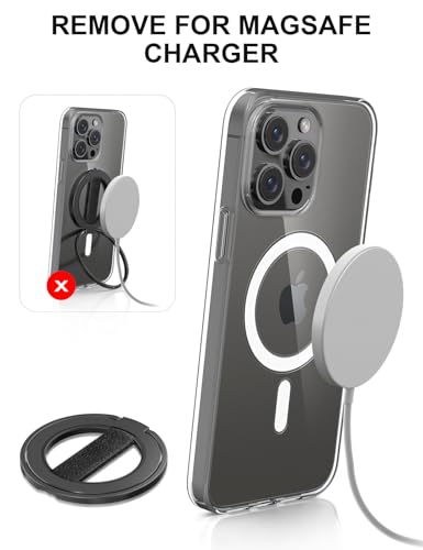 EWA MagOne Ultra Suporte de telefone com alça elástica substituível para dedos, suporte de anel magn