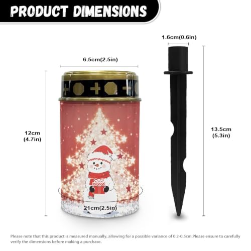 Image of Christmas Solar Flame Lights, Waterproof Flameless Candles