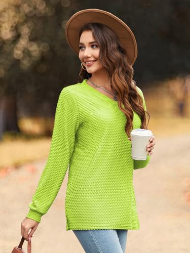 Image of Bulotus Womens Turtleneck Sweaters Ribbed Knit Split Cowl Neck Tunic Sweaters
