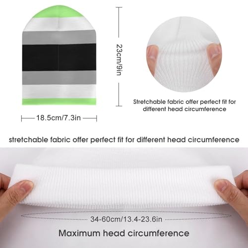 Agender Pride Flag Kids Beanie Hat for for Girls Boys Children Cap Winter Knitted Chemo Cancer Headwear Accessories Gifts Decoration Black2