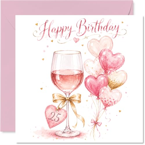 Carte d'anniversaire 25 ans Milestone Levez un verre